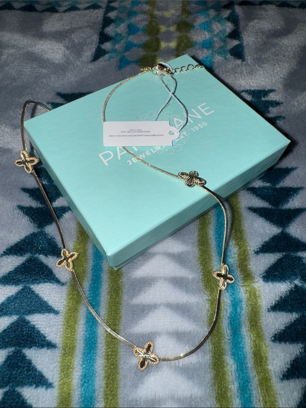 Park Lane Gold Flower Station Necklace - Delicate Women's Jewelry